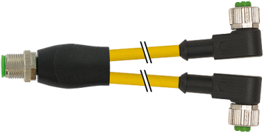 Kabel M12 2x3x034 2xM12 gew.1,0m