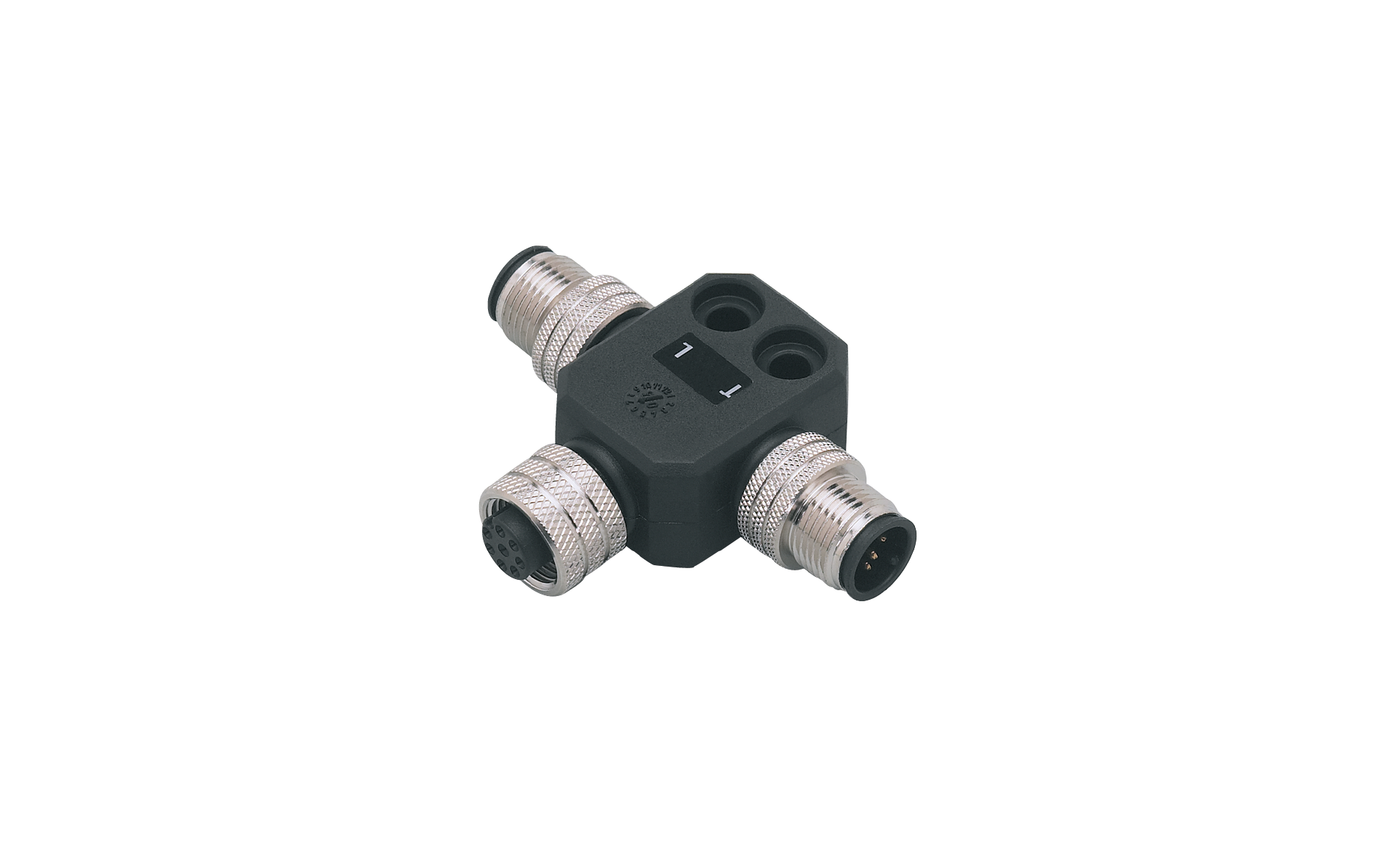 Stecker-Y M12 8Bu 2xM12 5/4Sti