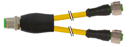 Câble M12 2x3x0,34 2xM12  3,5m